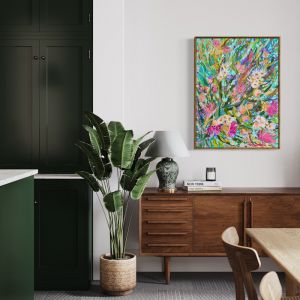 Sadie |  Framed Canvas Print | Australian Botanical Banksia Gum