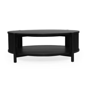 Sadie Round Coffee Table | Black | 100cm
