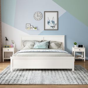 Safi White Queen Bed