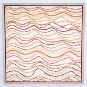 Sand Lines | Framed Limited Edition Canvas Print by Daisy Hill