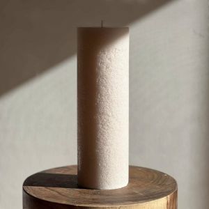Sandstone Textured Candle | Large | Candle Kiosk