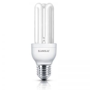 Sansai 7W E27/ES Daylight Energy Saving Lamp Globe Screw Cap Light Bulb White
