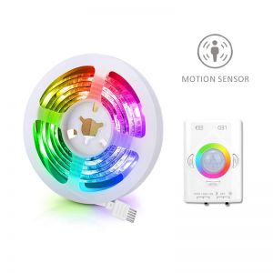 Sansai RGB Rechargeable Motion Sensor Strip/String Light Home Decor/Lighting 1M