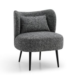 Sasha Lounge Chair | Charcoal Grey