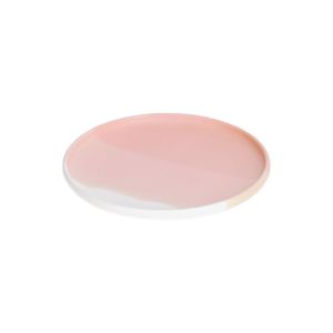 Sayuri Porcelain Dessert Plate | Pink and White