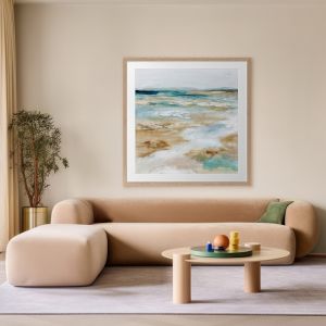 Sea Meets Sand | Framed Art Print