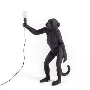 Seletti Standing Monkey Lamp | Black