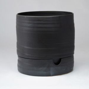 Self Watering Plant Pot by Angus & Celeste | Matt Black | Tall