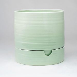 Self Watering Plant Pot by Angus & Celeste | Sage Green | Tall