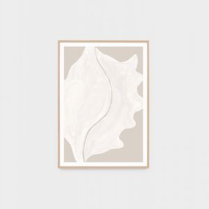Shell Silhouette Sand 2 | Framed Art Print