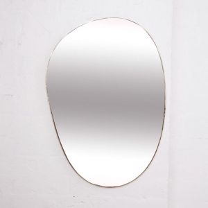 Shirrin Pebble Brass Mirror