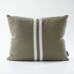 Simpatico Cushion | Khaki/Off White