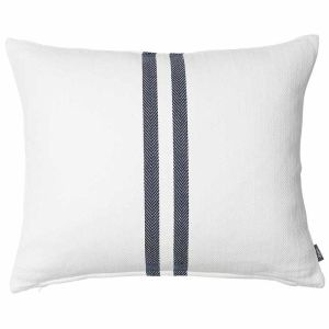 Simpatico Cushion | Off White/Navy