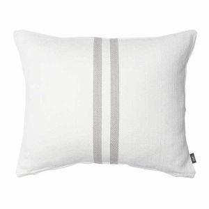 Simpatico Cushion | Off White/Silver Grey