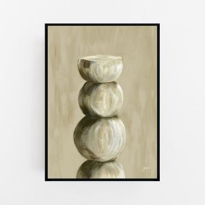Simplicity Statue 2 | Sage Green | Canvas Print by Pick a Pear