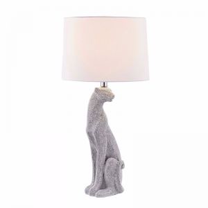 Sitting Puma Gemmed Table Lamp | by Black Mango