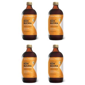 Sodastream Soda Press 4 Pack Organic Syrup 500ml -Kombucha