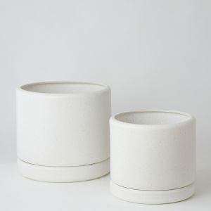 Soft Cylinder Planter by Angus & Celeste | Jungle Set | White