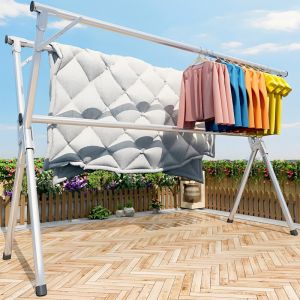 Soga Portable Clothes Drying Rack | 2.0m | Silver