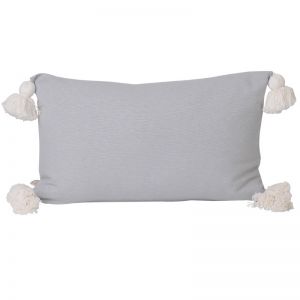 Soho Tassel Lumbar Cushion | Dove Grey | BY SEA TRIBE
