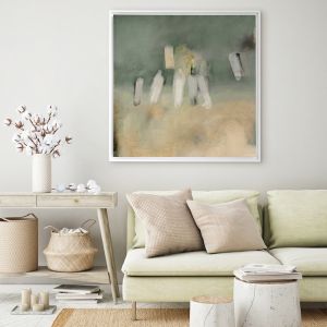 Soigné Green | Framed Canvas Art Print