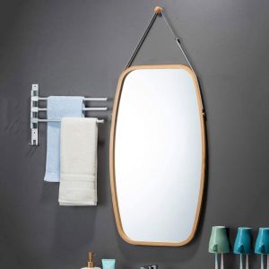 Solid Bamboo Wall Mirror | 74x43cm