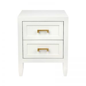 Soloman Bedside Table | Small | White