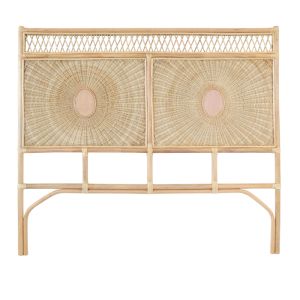 Southern Rattan Bedhead | Queen | Natural | by Black Mango