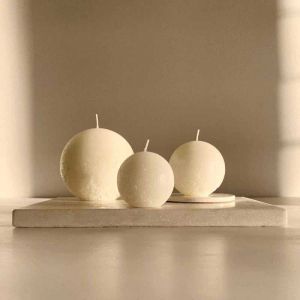 Sphere Candle Set | Warm White | Candle Kiosk
