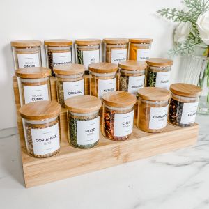 Spice Jar Labels (Set of 95) - Design 26 Square