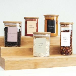 Spice Jar Labels (Set of 95) - Design 27 Rectangle