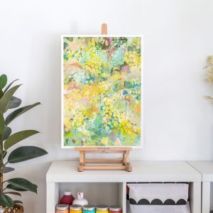 Spring Wattle | Canvas or Paper Fine Art Print by Amy O'Donnell