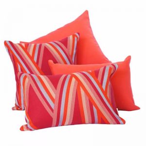 St Tropez Coral | Sunbrella Fade and Water Resistant Outdoor Cushion | Outdoor Interiors