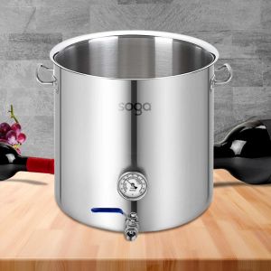 Stainless Steel 130L No Lid Brewery Pot with Beer Valve