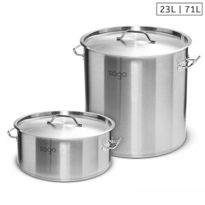 Stainless Steel Stockpots | 23L & 71L