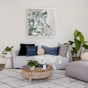 Stay With Me Blue | Canvas Print
