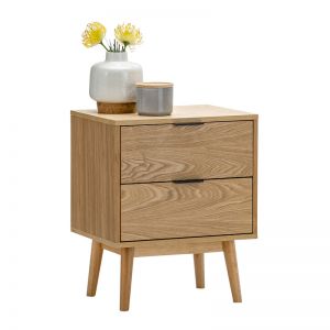 Stella 2 Drawer Bedside Table | Natural Oak | PRE-ORDER