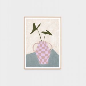 Sunday Vase Lilac | Framed Print