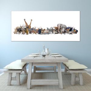 Sunny | Animals Of The World | Stretched Canvas Print by Tusk Gallery