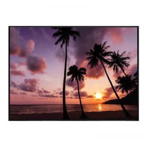 Sunset Palms | Framed Canvas Print
