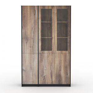 SUTTON 3 Door Display Unit | 120cm | Warm Oak