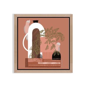 Swiss Cheese and Vases | Amanda Skye-Mulder | Mini Framed Canvas by Artist Lane