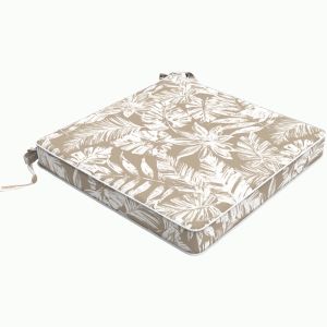 Tahiti Natural Escape | Square Outdoor Chair Pad | Inner Included