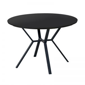 Tani Round Dining Table | 110cm | Black