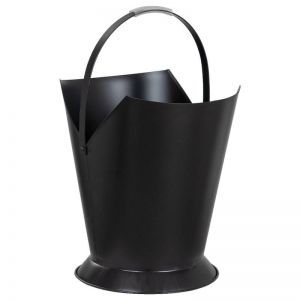 Tapered Wood Bucket Large | Black