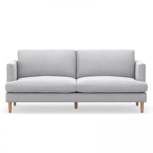 Taylor 3 Seater Fabric Sofa | Feather Filled | Cloud Grey