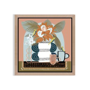 Tea for Three | Amanda Skye-Mulder | Mini Framed Canvas by Artist Lane