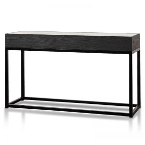 Ted 1.39m Reclaimed Console Table - Black