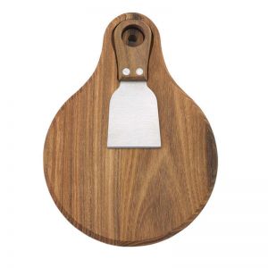 Tempa Fromagerie Round Cheese Board Set | 2pc | Teak