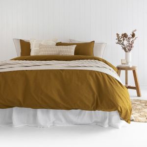 Temple Organic Quilt Cover Set | Tobacco